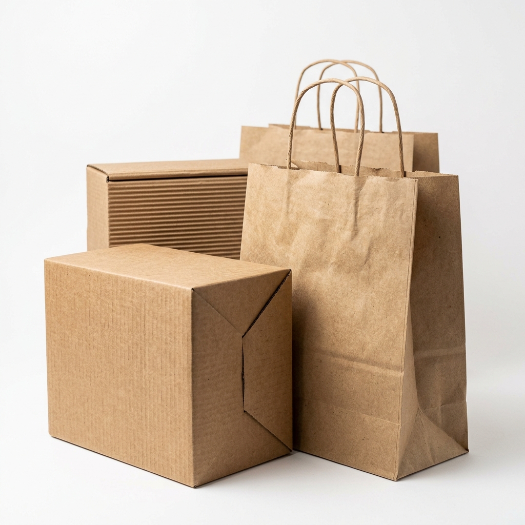 Caixas de Papelão e Sacolas